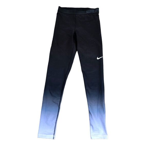 Womens Nike Pro Hyperwarm Ombre Fade Leggings Small - Picture 1 of 8